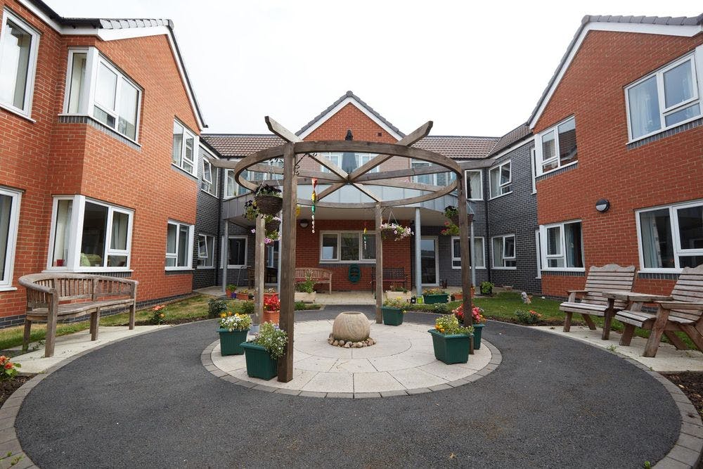 Exterior of Apple Trees Care Home in Grantham, Lincolnshire