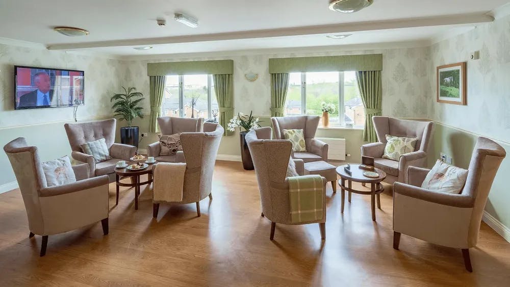 Communal Lounge of Abbey Court in Cannock, Cannock Chase