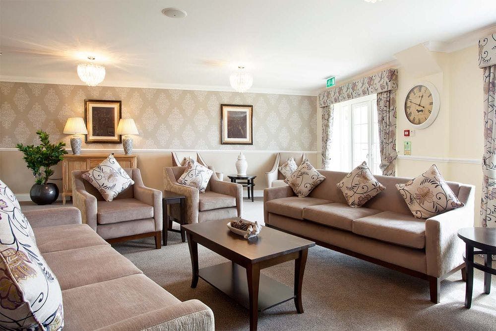 Communal Lounge of Beaumont Manor Care Home in Frinton-on-Sea, Tendring