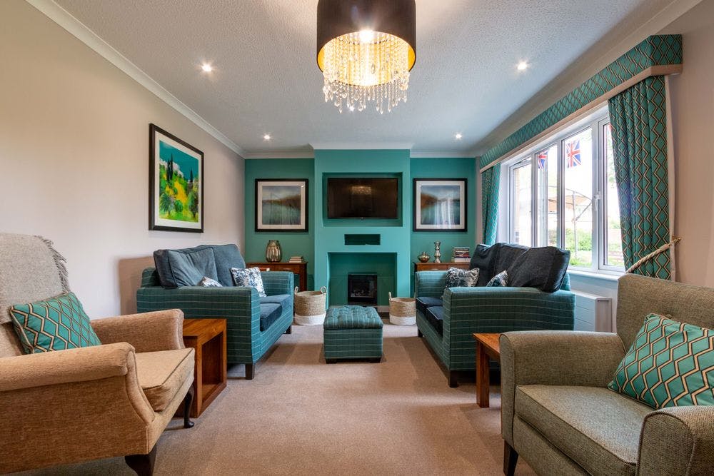 Communal Lounge of Bloomfield Care Home in Midsomer Norton, Somerset