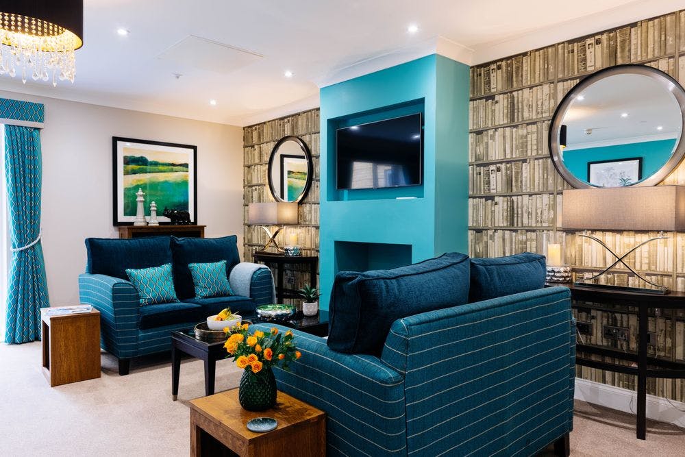 Communal Lounge of Florence Court Care Home in Fareham, Hampshire