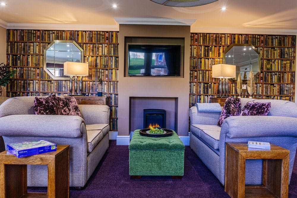 Communal Lounge of Leeming Bar Grange Care Home in Northallerton, Hambleton