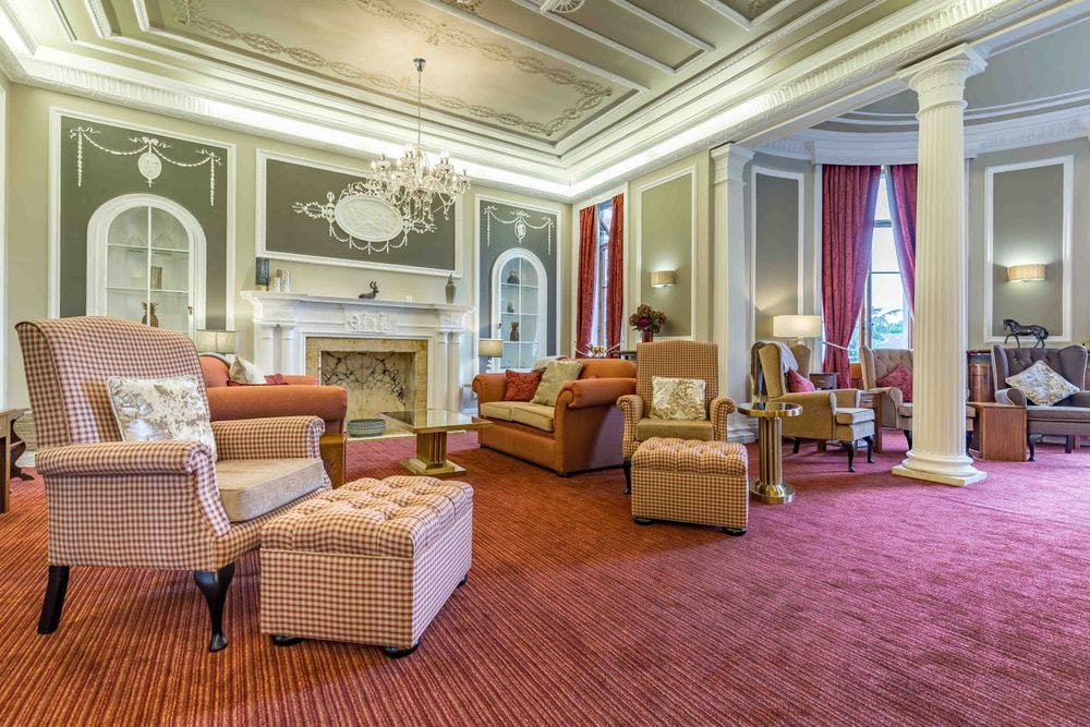 Communal Lounge at Southgate Beaumont Care Home in London, England