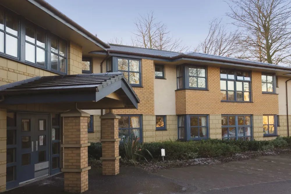 Exterior of Beechwood Care Home in Alloa, Clackmanshire