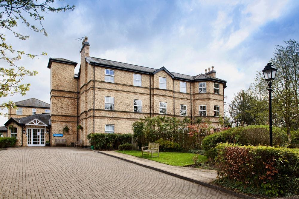 Exterior of Brookview Care Home in Alderley Edge, Cheshire