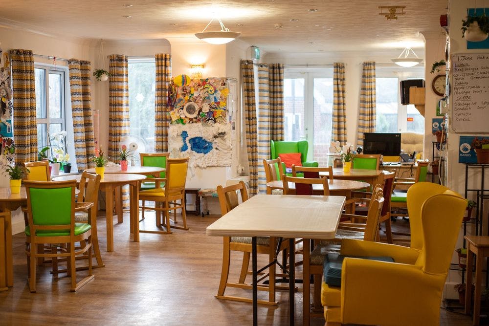 Communal Area of Lawnbrook Care Home in Southampton, Hampshire