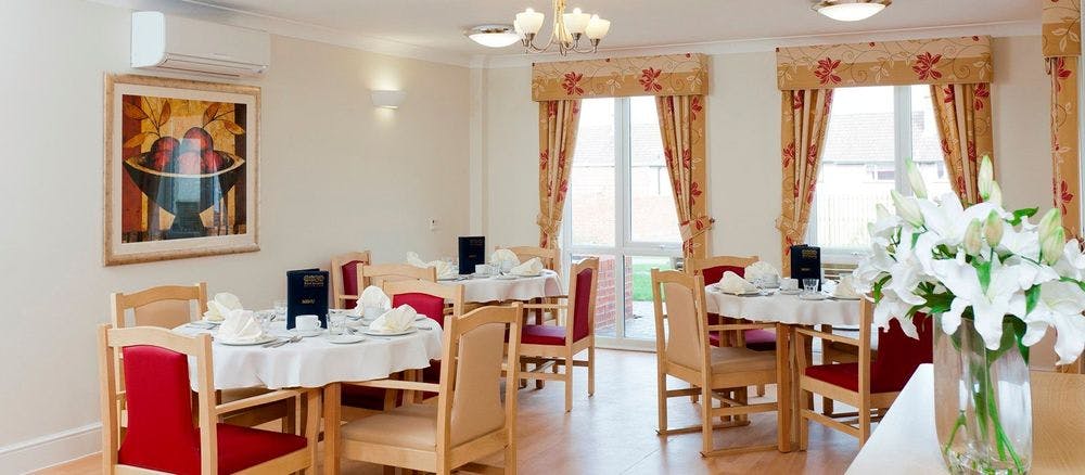 Dining Area of Pennine Lodge Care Home in Carlisle, Cumbria