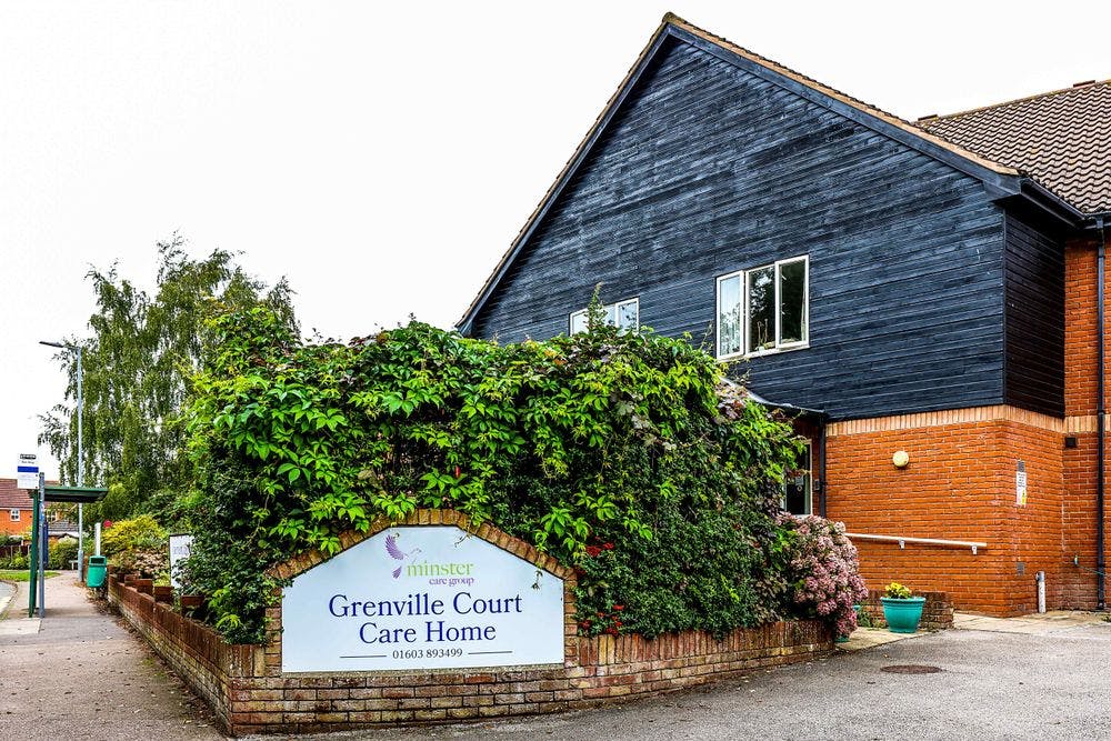 Exterior of Grenville Court Care Home in Norwich, Norfolk