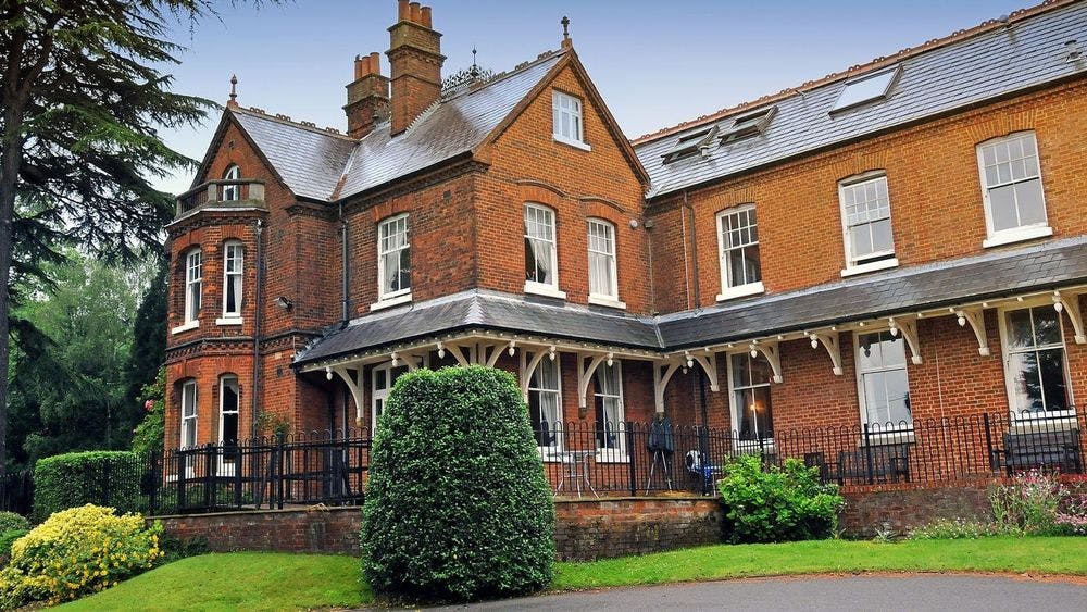 Exterior of Guysfield Care Home in Letchworth, North Hertfordshire