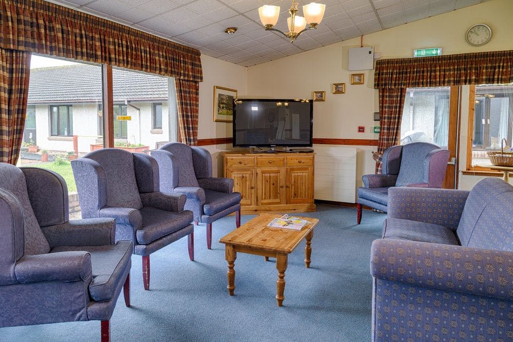 Communal Lounge at Seaview Care Home in Wick, Highland