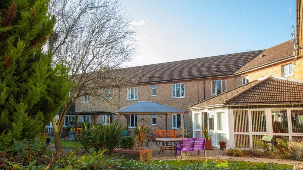 Exterior of Mayfair Lodge care home in Watkins Rise, Hertfordshire