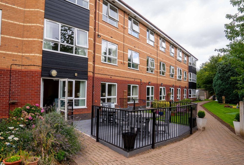 Exterior at Breme Care Home at Bromsgrove, Worcestershire 