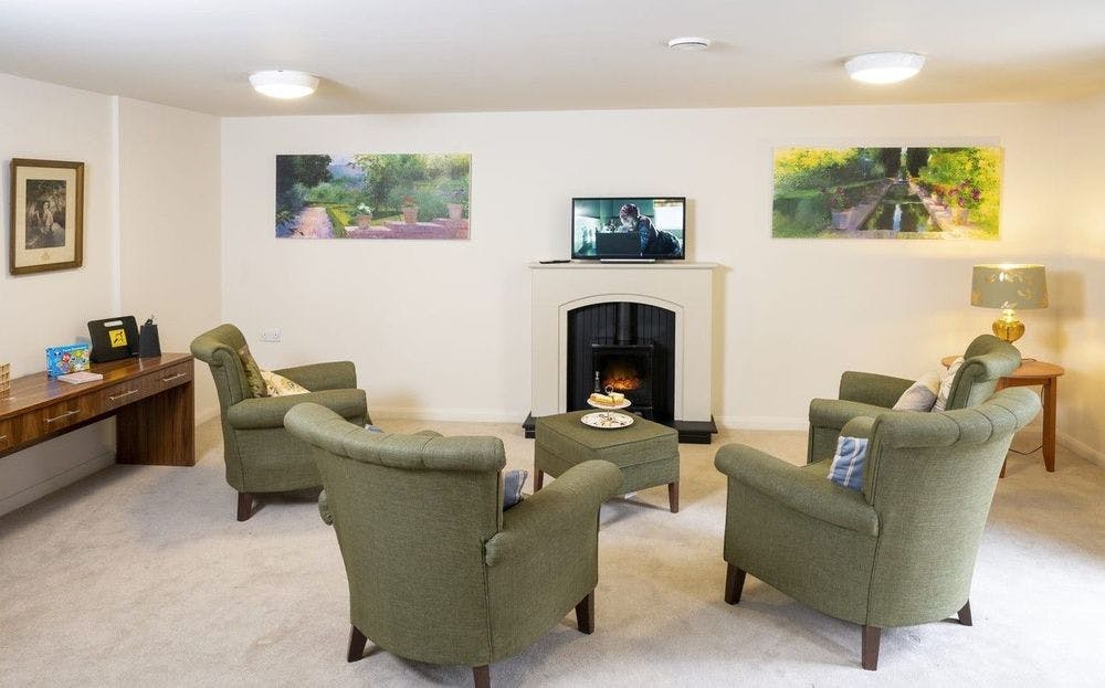 Lounge of Monson care home in Lincoln, Lincolnshire
