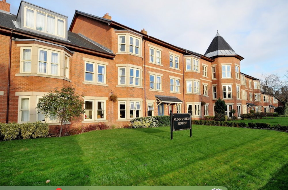 Exterior of Sunnyview House Care Home in Leeds, West Yorkshire