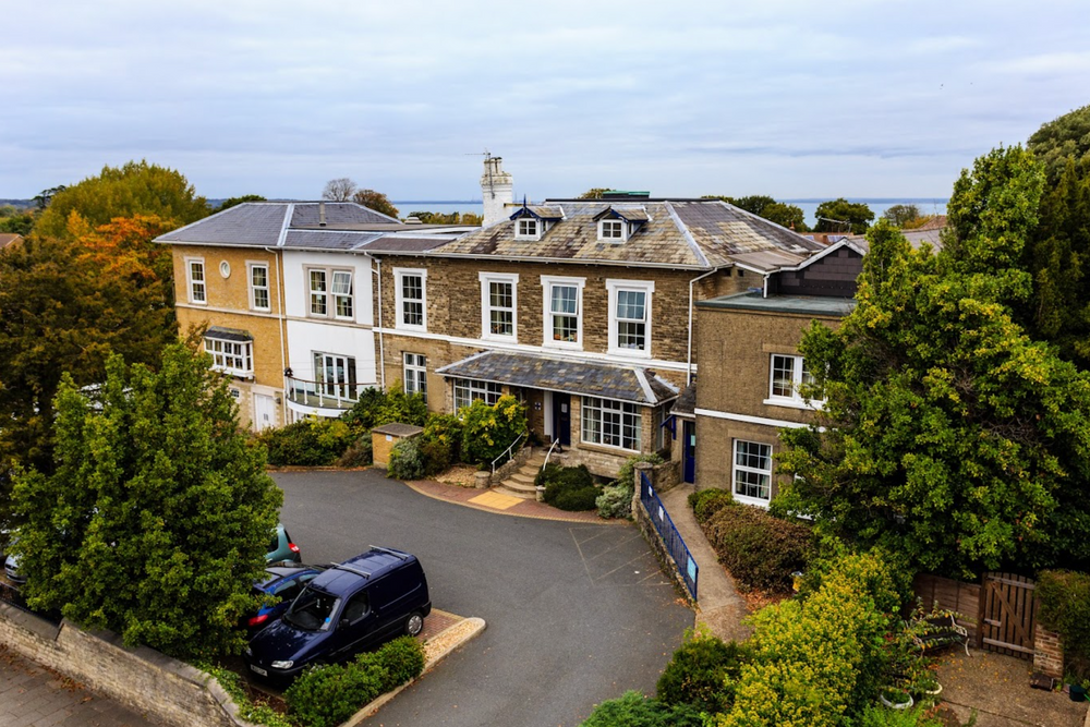 Exterior of Highfield House care home in Ryde, Isle of Wight