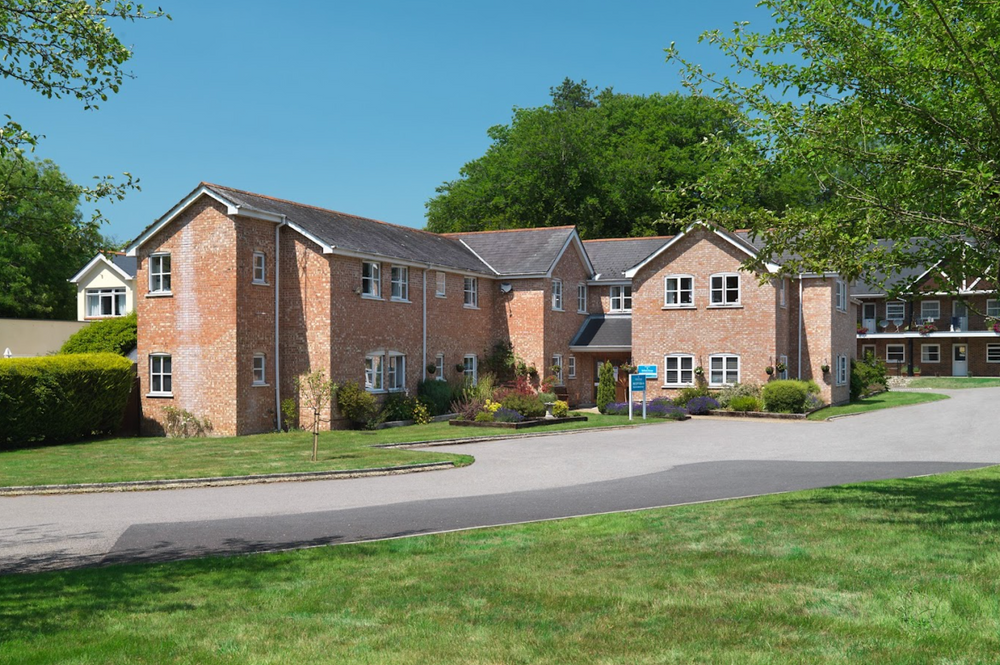 Exterior of Belford House care home in Alton, Hampshire