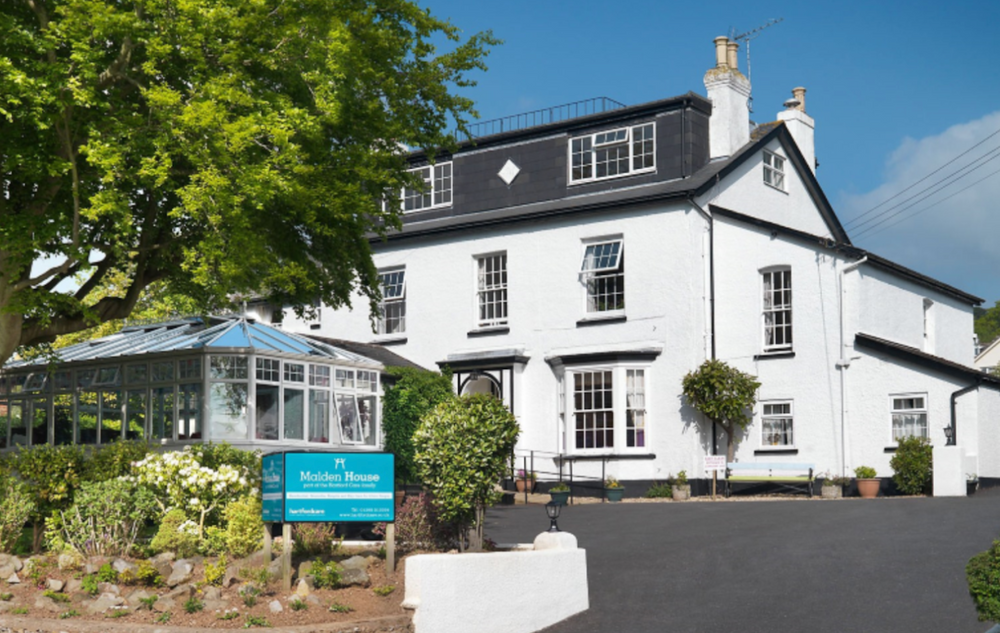Exterior of Malden House care home in Sidmouth, Devon