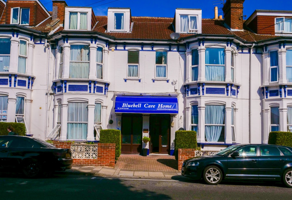 Exterior of Bluebell Care Home in Southsea, Portsmouth