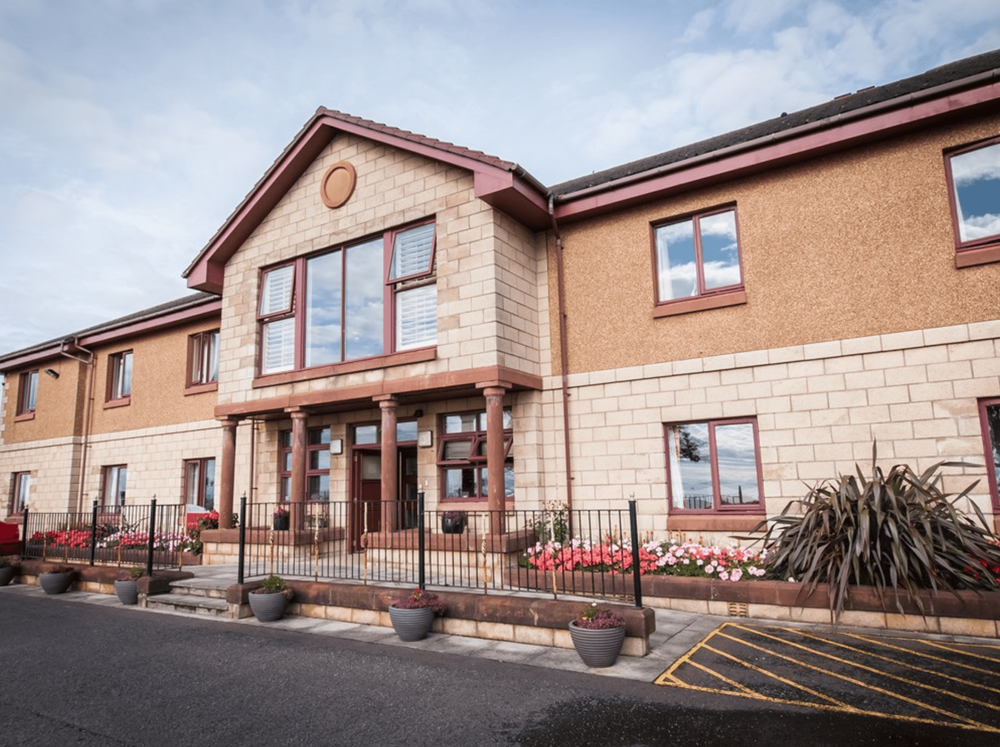 Exterior of Leven Beach Care Home in Leven, Fife