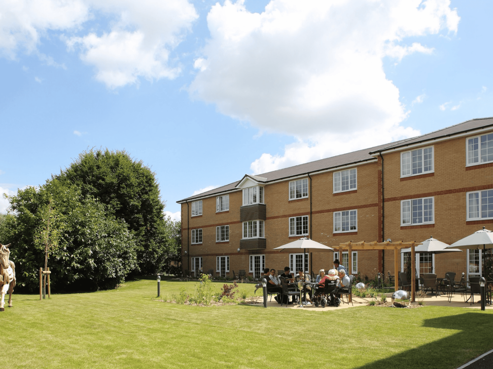 Exterior of  Ryefield Court care home in Harrow, London
