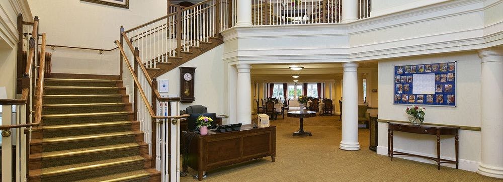 Reception at Guilford House Care Home in Guilford, Surrey