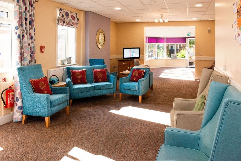 Communal area of The Firs Care Home in Ripley, Derbyshire