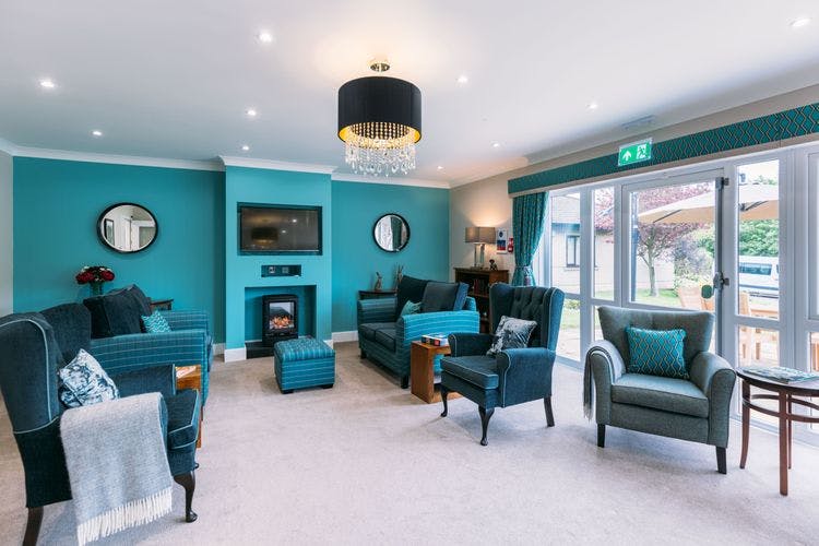 Communal Lounge of Canmore Lodge Care Home in Dunfermline, Fife