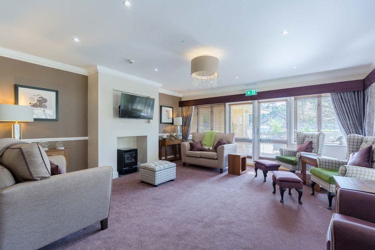 Communal Lounge of Chater Lodge Care Home in Stamford, Kesteven