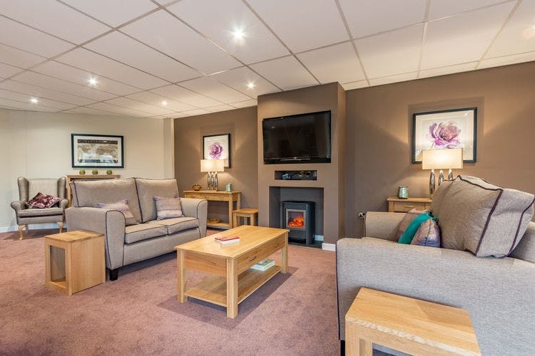 Communal Lounge of Hafan-Y-Coed Care Home in Llanelli, Wales
