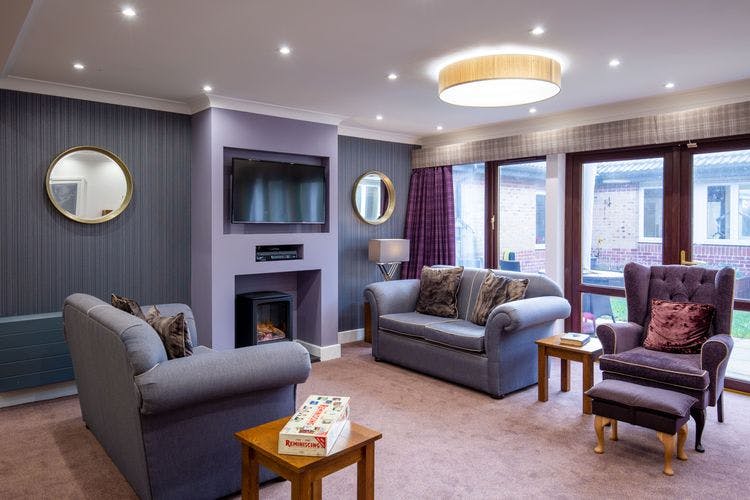 Communal Lounge of Kingsland House Care Home in Shoreham-by-Sea, Adur