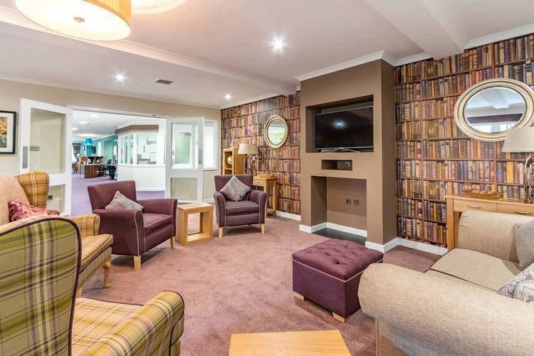 Communal Lounge at Shelburne Lodge Care Home in High Wycombe, Buckinghamshire