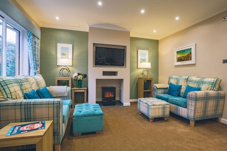 Communal Lounge of Vecta House Care Home in Newport, Isle of Wight
