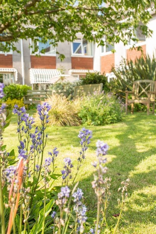 Garden at Balckwood Care Home in Camborne, Cornwall
