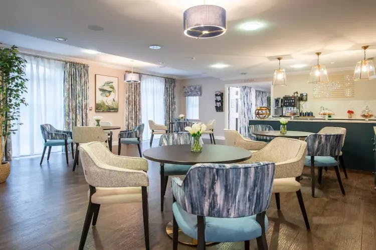 Dining Room at Bridge House Care Home in Abingdon, Oxfordshire