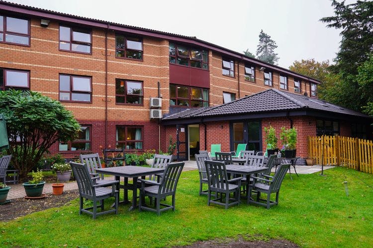 Exterior of Hastings care home in Malvern, West Midlands