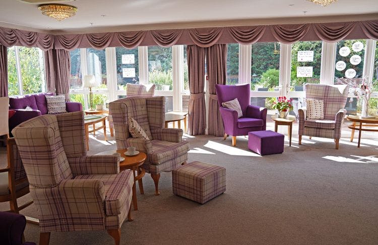 Lounge of Haven care home in Pinner, London