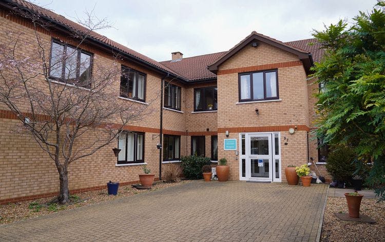 Exterior of Calton House Care Home in Bletchley, Milton Keynes