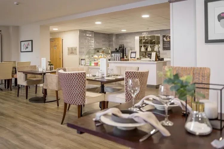 Dining Room at Elizabeth Place Retirement Development in Market Harborough, Leicestershire