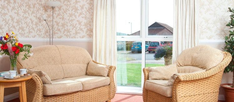 Communal Area of Barrington Lodge Care Home in Bishop Auckland, County Durham