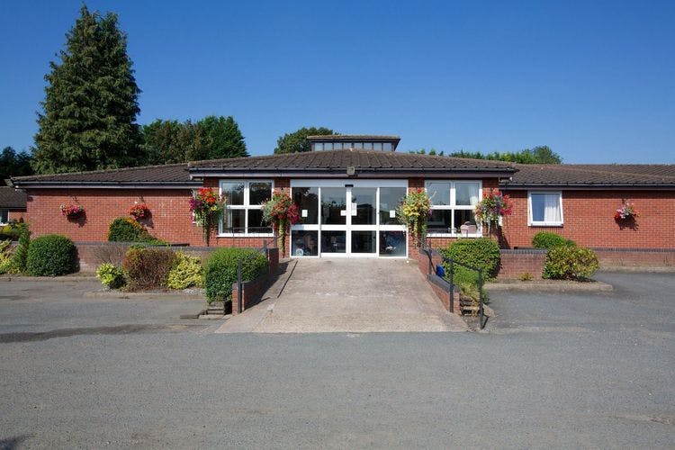 Exterior of Hatton Court Care Home in Telford, Shropshire