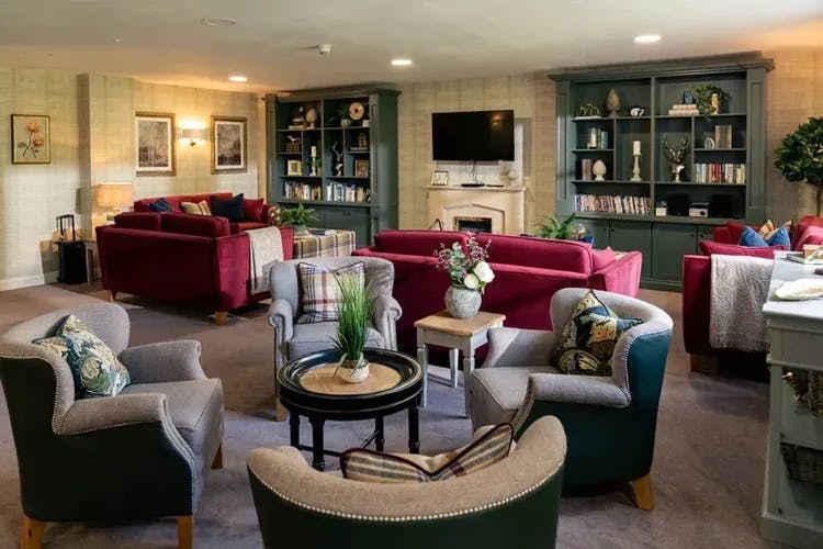 Communal Lounge at Hawkesbury Place Retirement Development in Stow-on-the-wold, Cotsworld