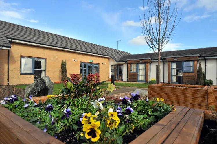 Exterior of Hillview Court Care Home in Alloa, Clackmanshire