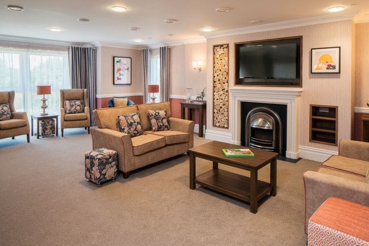 Communal Lounge of Upton Mill Care Home in Tetbury, Cotsworld