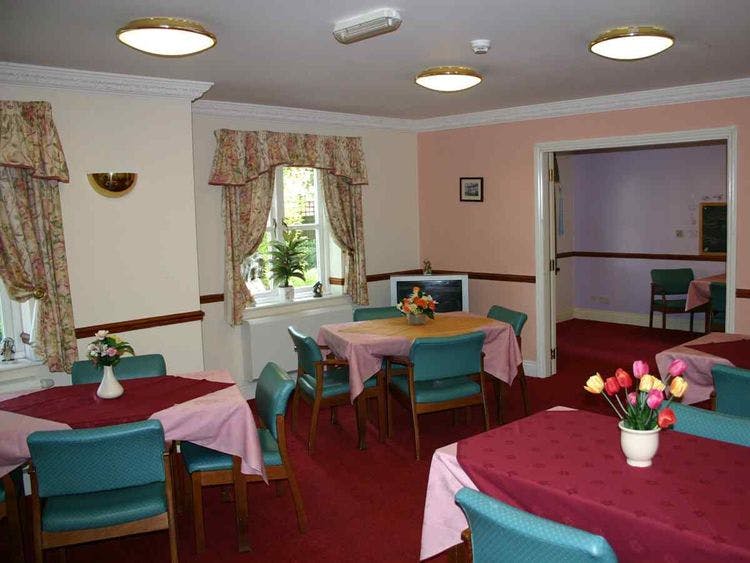 Dining Area of Saffron House Care Home in Leicester, Leicestershire
