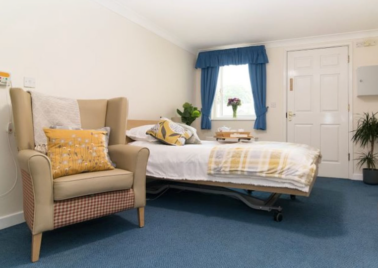 Bedroom of Brooklyn House care home in Attleborough, Norfolk