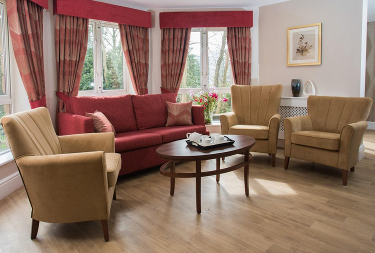 Lounge of Ardenlea Grove care home in Solihull, West Midlands