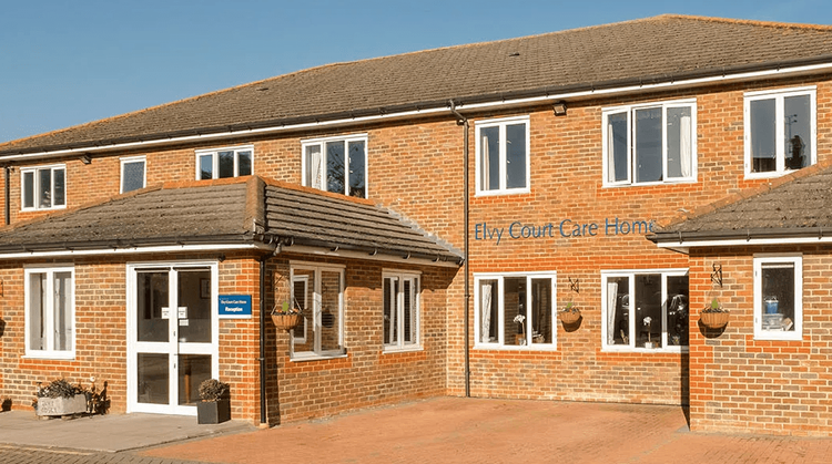 Exterior of Elvy Court Care Home in Sittingbourne, Swale
