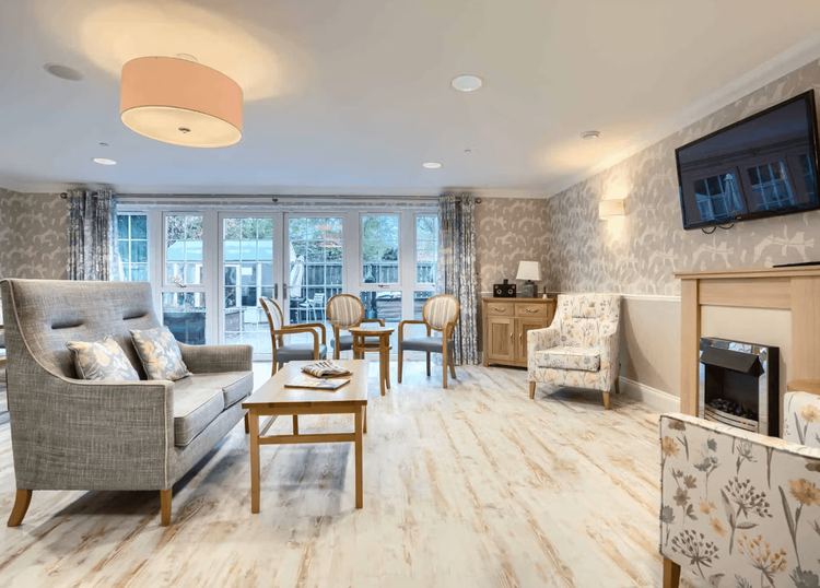 Lounge of Woodland Grove Care Home in Loughton, Epping Forest