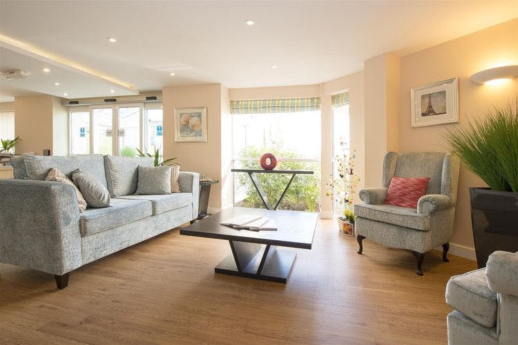 Communal Lounge at Somers Brook Court Retirement Development in Newport, Isle of Wight