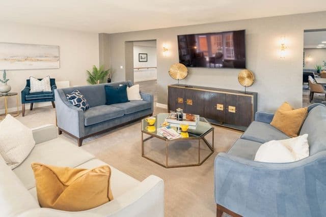 Communal Lounge at Penny House Retirement Development in Olney, Milton Keynes